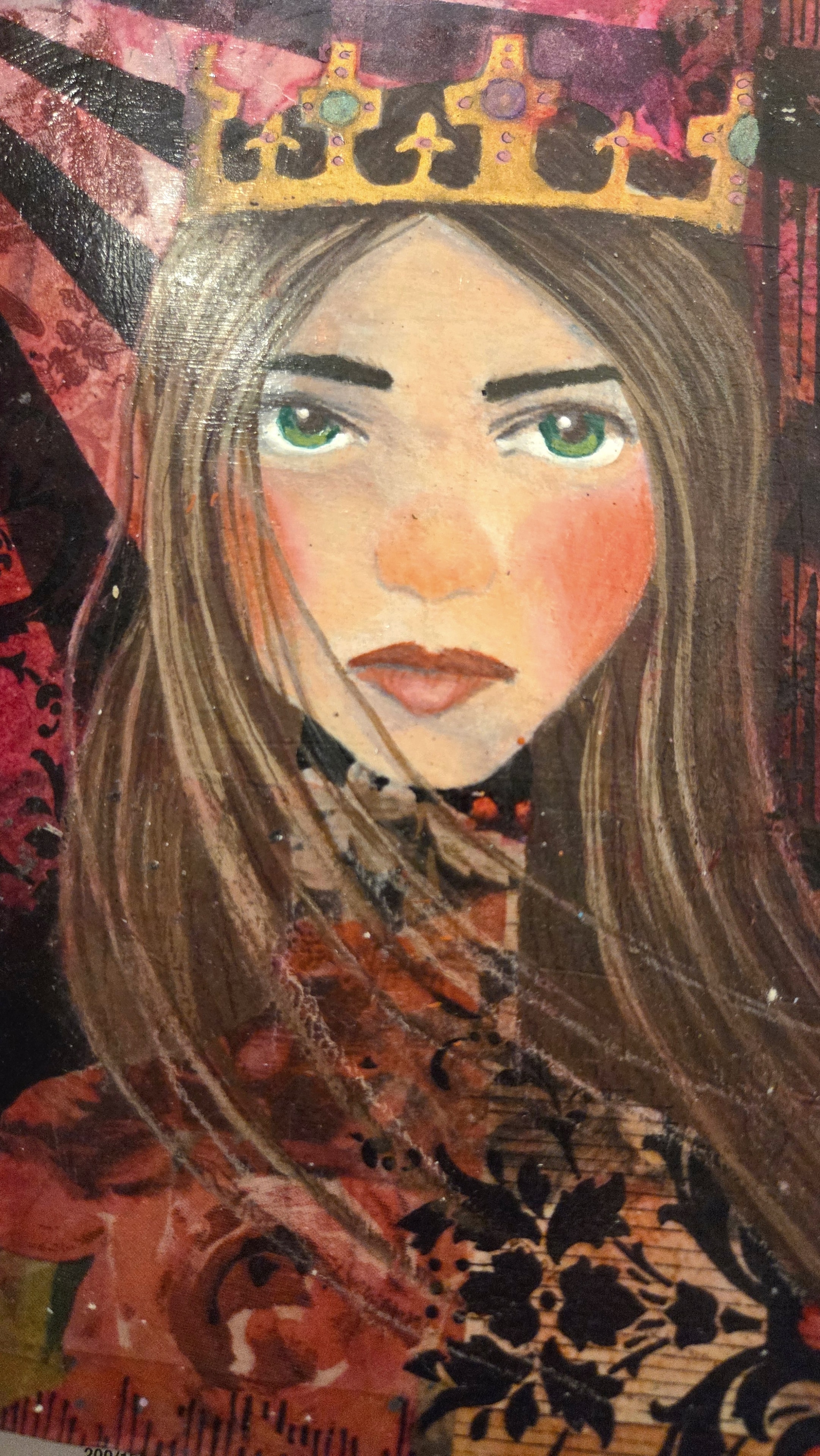 Bold expressive acrylic painting
